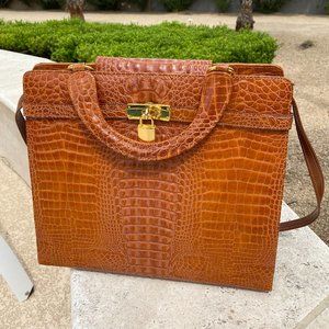 Handbag Made in Italy - Alligator leather